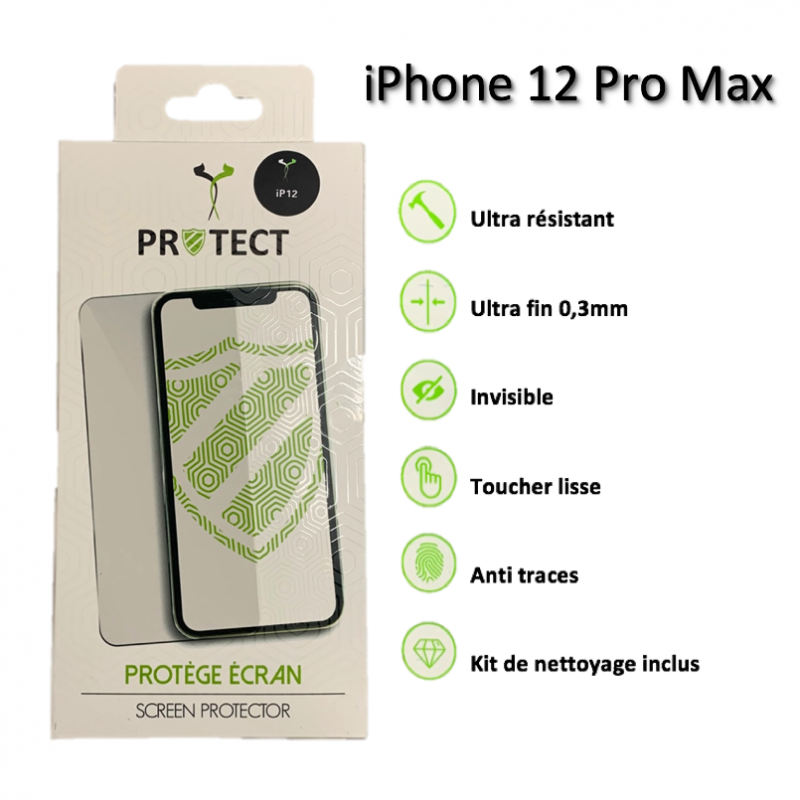 iPhone 12 Pro Max Protection écran en verre trempé Mobilax