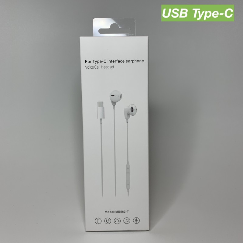 Écouteurs Kit piéton USB Type-C Blanc