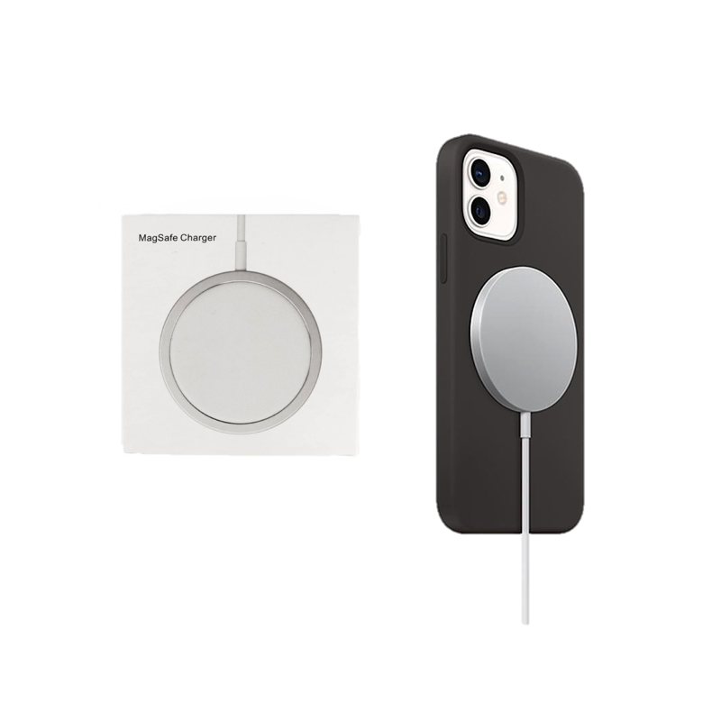 Chargeur sans fil pour iPhone 11 avec étui MagSafe Transparent - Chargeur  MagSafe 