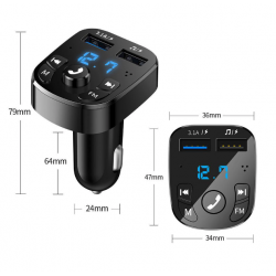 Transmetteur FM Bluetooth, Voiture Bluetooth Lecteur MP3