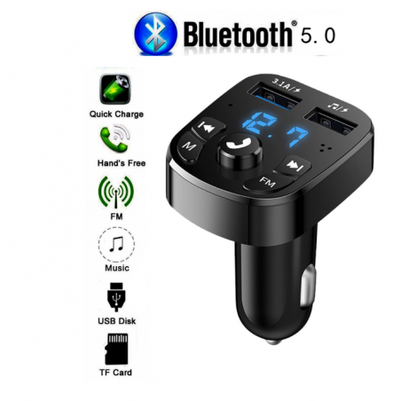 Lecteur MP3 & émetteur FM Bluetooth PRO pour Voiture Noir - ENERGY