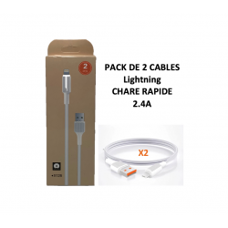 Pack de 2 câbles Lightning...