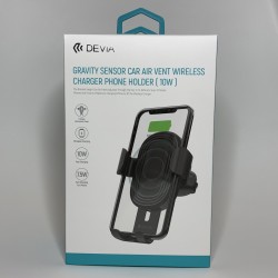 Chargeur de voiture sans fil C7, tapis de charge sans fil 10W certifié Qi  pour voiture, support de téléphone pour tableau de bord, support de charge
